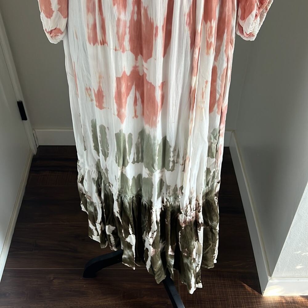 NWT Young Fabulous & Broke Geode Jillian Tie Dye Multi Faux Wrap Tie Waist - Picture 7 of 16